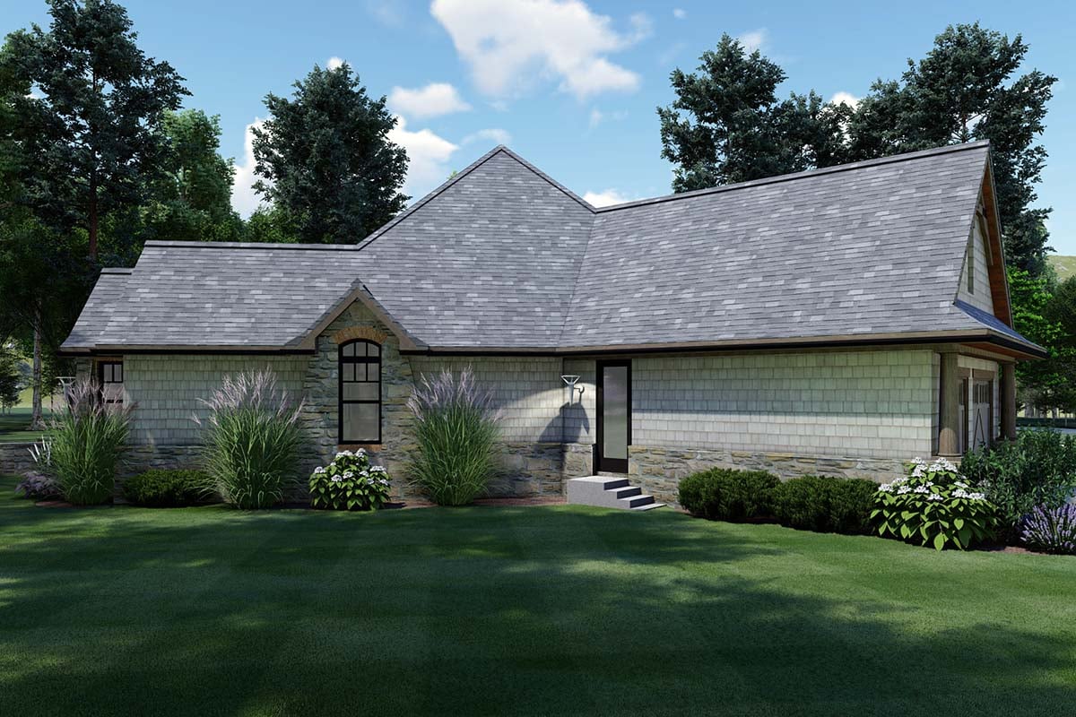 Craftsman, Tuscan Plan with 1848 Sq. Ft., 3 Bedrooms, 2 Bathrooms, 2 Car Garage Picture 3