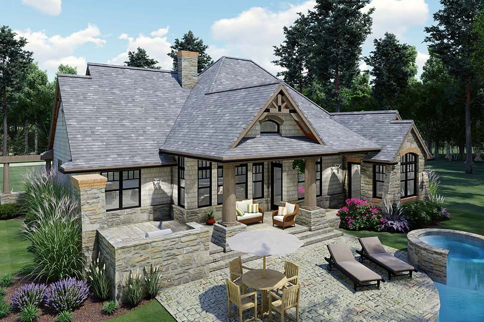 Craftsman, Tuscan Plan with 1848 Sq. Ft., 3 Bedrooms, 2 Bathrooms, 2 Car Garage Picture 8
