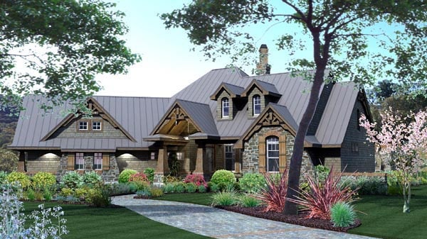Craftsman, Tuscan Plan with 2106 Sq. Ft., 3 Bedrooms, 3 Bathrooms, 2 Car Garage Picture 3