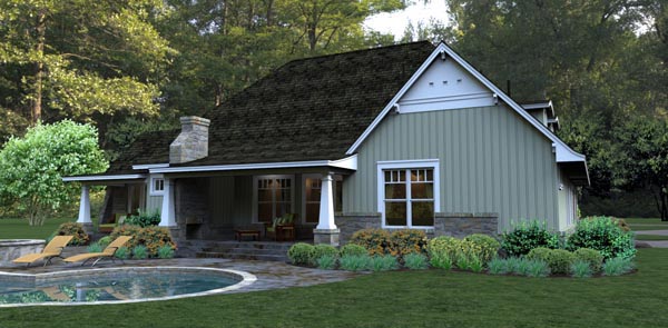 Bungalow, Cottage, Country, Tuscan Plan with 2267 Sq. Ft., 3 Bedrooms, 3 Bathrooms, 2 Car Garage Picture 6