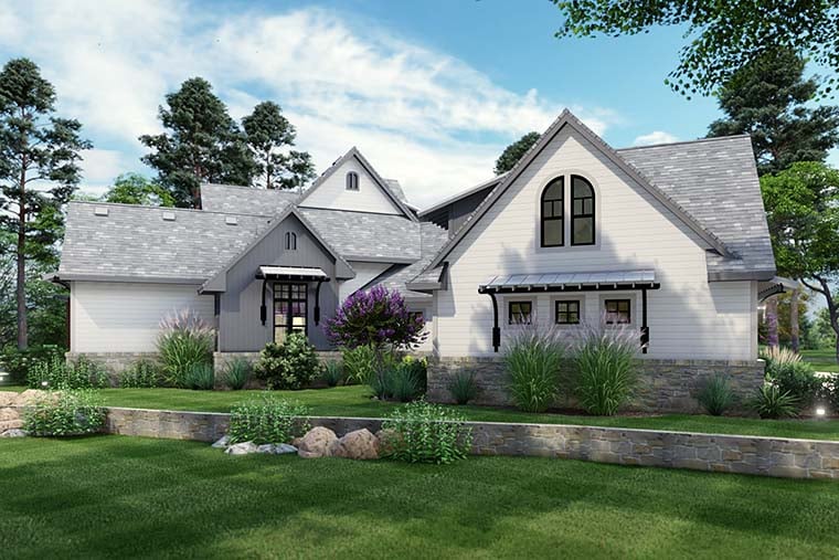 Country, Farmhouse, Traditional Plan with 2984 Sq. Ft., 3 Bedrooms, 3 Bathrooms, 3 Car Garage Picture 6