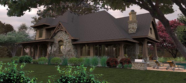 Craftsman, Tuscan Plan with 3069 Sq. Ft., 4 Bedrooms, 4 Bathrooms, 3 Car Garage Picture 4