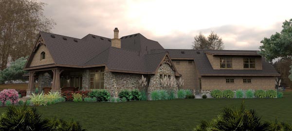 Craftsman, Tuscan Plan with 3069 Sq. Ft., 4 Bedrooms, 4 Bathrooms, 3 Car Garage Picture 6