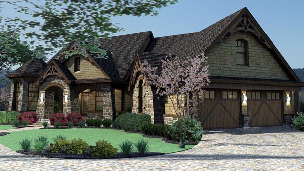 Craftsman, Tuscan Plan with 2595 Sq. Ft., 3 Bedrooms, 3 Bathrooms, 2 Car Garage Picture 10