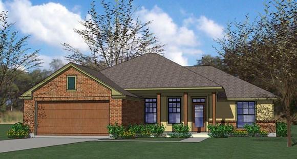 Cottage, Country, Traditional House Plan 65889 with 3 Beds, 2 Baths, 2 Car Garage Elevation