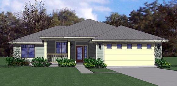 Cottage, Country, Traditional House Plan 65890 with 3 Beds, 2 Baths, 2 Car Garage Elevation