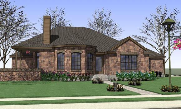 Coastal, Country, Traditional House Plan 65891 with 4 Beds, 2 Baths, 2 Car Garage Elevation