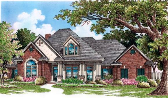 House Plan 65931 with 4 Beds, 4 Baths, 3 Car Garage Elevation