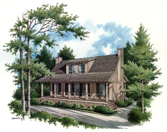 House Plan 65935 with 2 Beds, 2 Baths Elevation