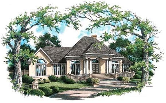 House Plan 65946 with 4 Beds, 4 Baths, 2 Car Garage Elevation