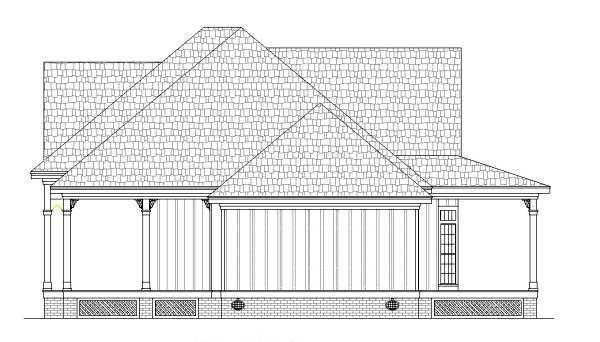 Farmhouse, Southern Plan with 1516 Sq. Ft., 2 Bedrooms, 2 Bathrooms Picture 3