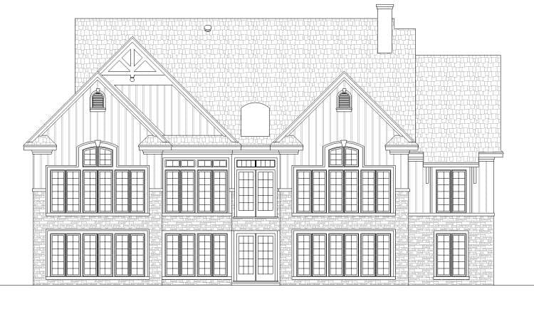 Traditional Plan with 2500 Sq. Ft., 4 Bedrooms, 3 Bathrooms, 2 Car Garage Picture 5