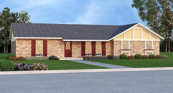 House Plan 65990 with 3 Beds, 2 Baths, 2 Car Garage Elevation