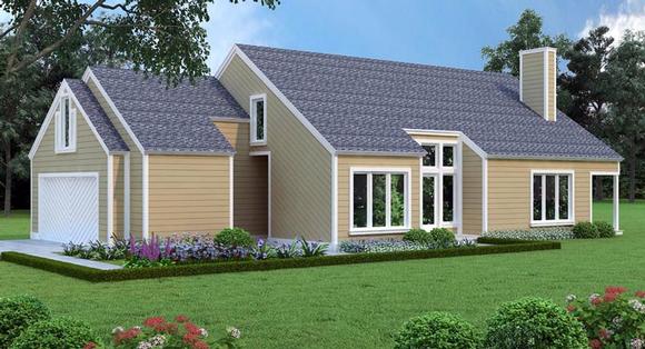 House Plan 65993 with 3 Beds, 3 Baths, 2 Car Garage Elevation