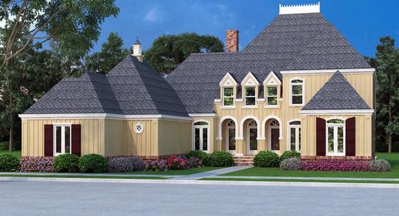 House Plan 65995 with 4 Beds, 5 Baths, 2 Car Garage Elevation
