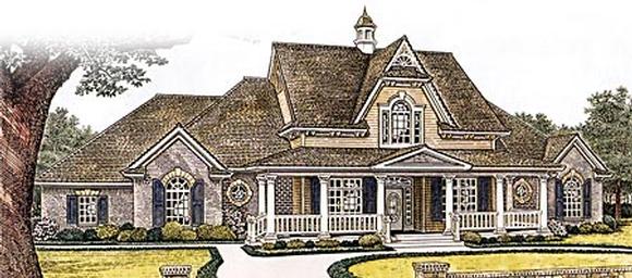 Country, Farmhouse, Victorian House Plan 66109 with 4 Beds, 4 Baths, 3 Car Garage Elevation