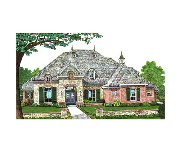 House Plan 66122 with 5 Beds, 5 Baths, 3 Car Garage Elevation