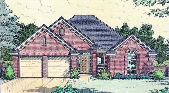 House Plan 66180 with 3 Beds, 2 Baths, 2 Car Garage Elevation