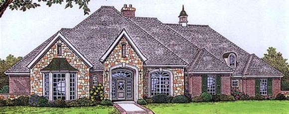 Traditional House Plan 66181 with 4 Beds, 4 Baths, 3 Car Garage Elevation