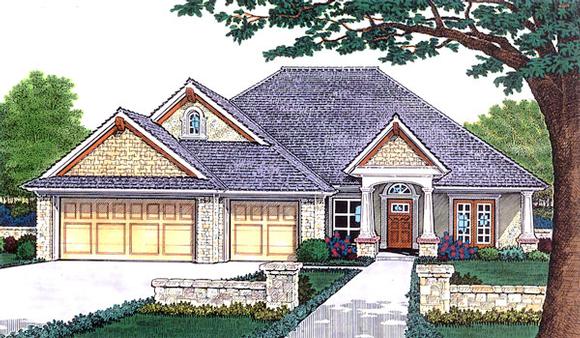 House Plan 66199 with 3 Beds, 3 Baths, 3 Car Garage Elevation
