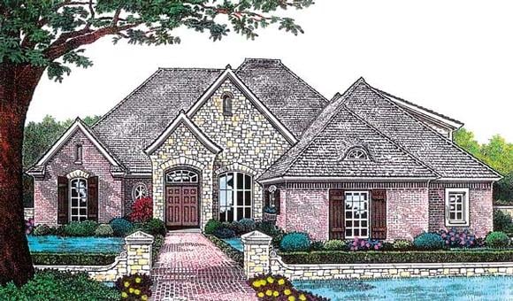 House Plan 66216 with 4 Beds, 3 Baths, 3 Car Garage Elevation