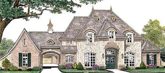 French Country House Plan 66235 with 4 Beds, 5 Baths, 3 Car Garage Elevation