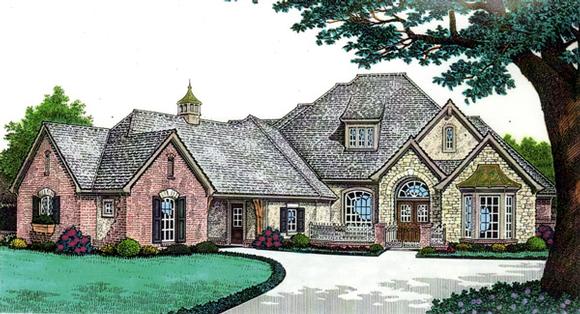 Country, Southern House Plan 66239 with 4 Beds, 4 Baths, 3 Car Garage Elevation