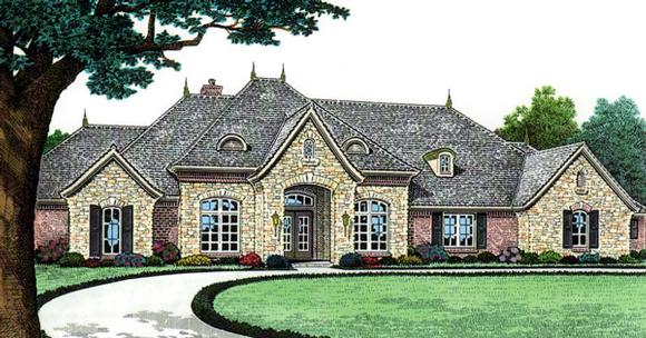 Southern House Plan 66240 with 4 Beds, 4 Baths, 3 Car Garage Elevation