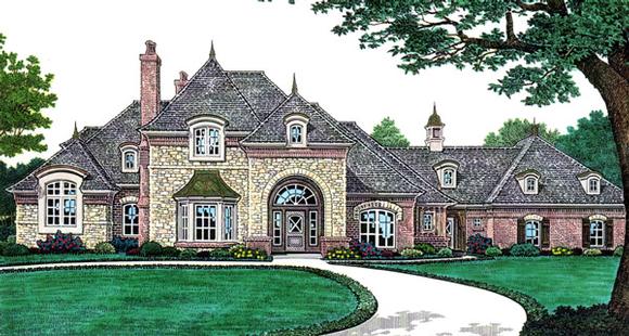 French Country, Southern House Plan 66250 with 4 Beds, 5 Baths, 3 Car Garage Elevation