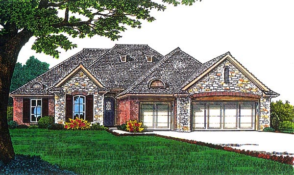 House Plan 66256 - European Style with 1862 Sq Ft, 3 Bed, 2 Bath ...