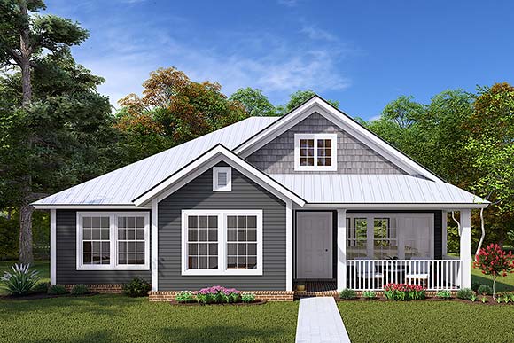Traditional House Plan 66474 with 3 Beds, 2 Baths Elevation