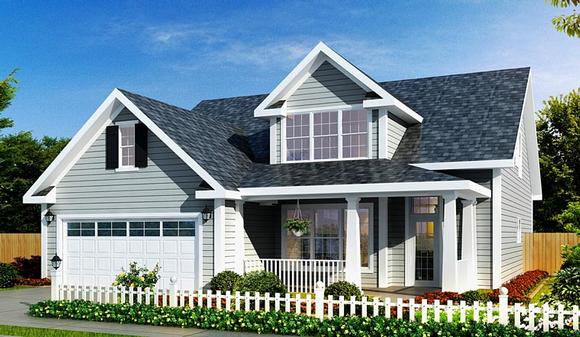 Traditional House Plan 66487 with 3 Beds, 3 Baths, 2 Car Garage Elevation
