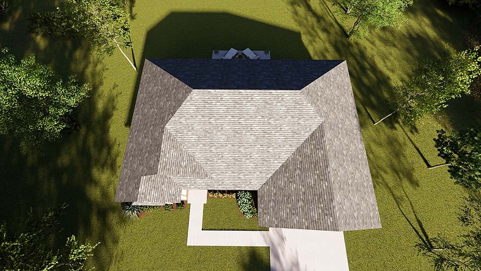 Ranch, Traditional Plan with 998 Sq. Ft., 3 Bedrooms, 2 Bathrooms, 2 Car Garage Picture 5