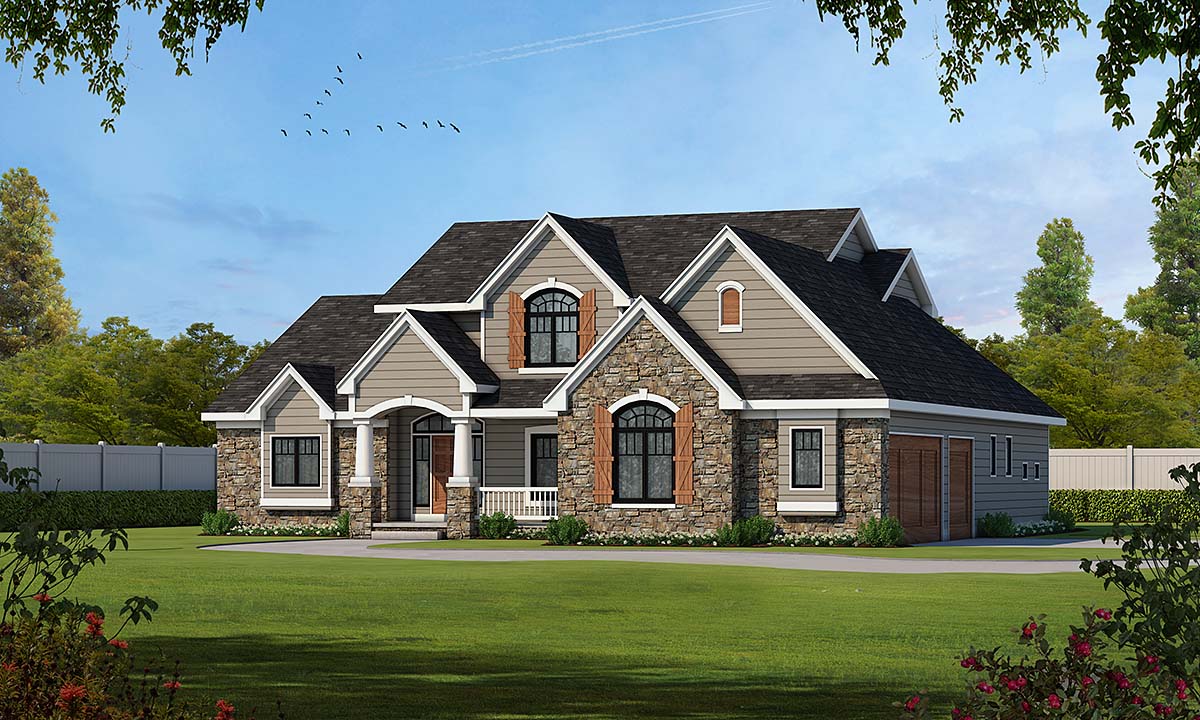House Plan 66609 - Traditional Style with 3247 Sq Ft, 4 Bed, 2 Ba ...