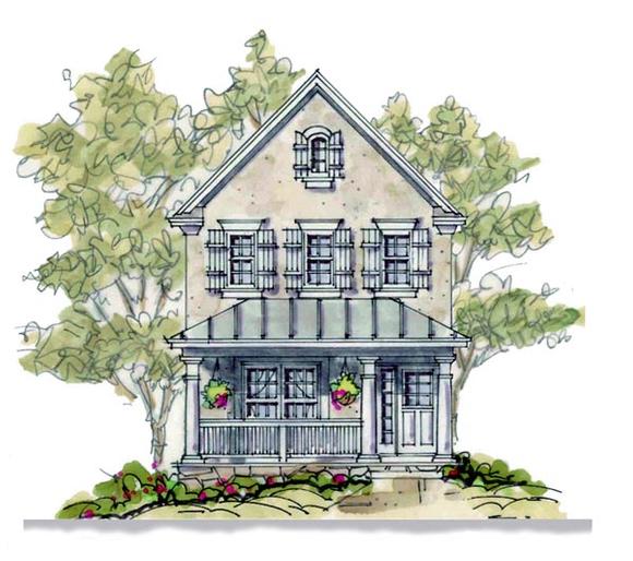Country, European House Plan 66630 with 3 Beds, 3 Baths Elevation