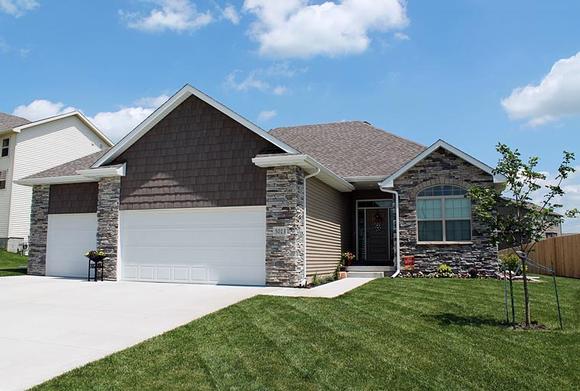 Country, European House Plan 66640 with 3 Beds, 2 Baths, 3 Car Garage Elevation