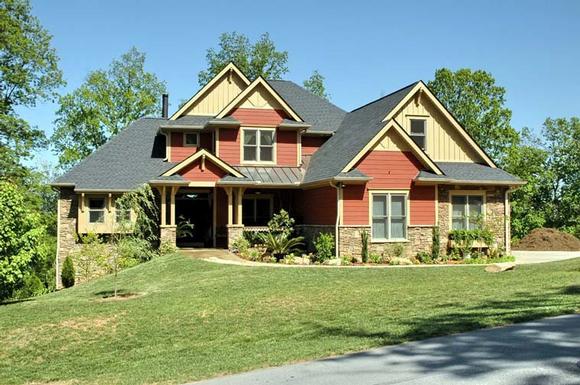 Country, European House Plan 66681 with 3 Beds, 3 Baths, 3 Car Garage Elevation