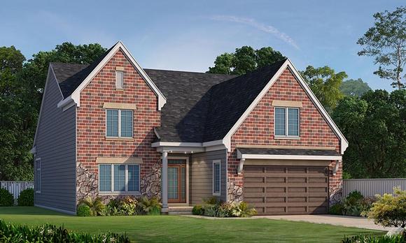 Traditional House Plan 66729 with 3 Beds, 3 Baths, 2 Car Garage Elevation