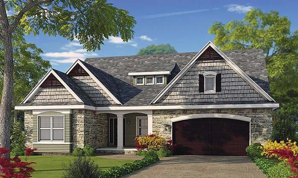 Cottage, Country, Craftsman, Southern, Traditional House Plan 66782 with 4 Beds, 5 Baths, 2 Car Garage Elevation