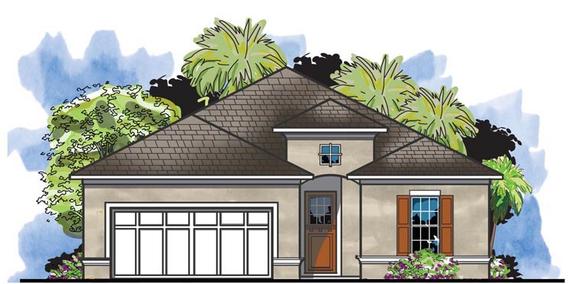 Traditional House Plan 66917 with 4 Beds, 2 Baths, 2 Car Garage Elevation