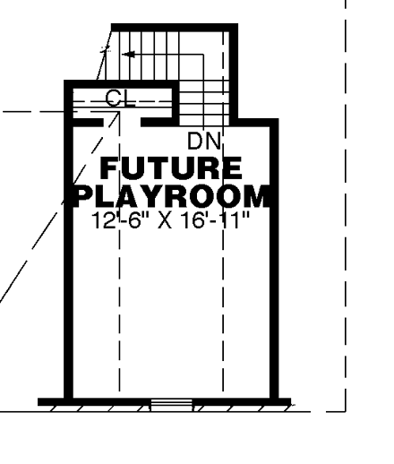 Cape Cod, One-Story House Plan 67056 with 3 Beds, 2 Baths, 2 Car Garage Second Level Plan