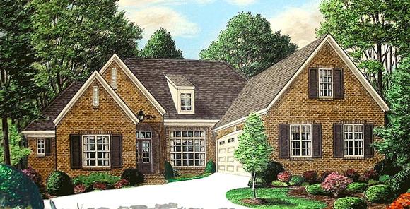 Traditional House Plan 67149 with 3 Beds, 3 Baths, 2 Car Garage Elevation