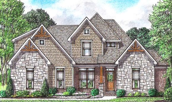 Bungalow, Cottage, Country, Craftsman, Traditional House Plan 67162 with 3 Beds, 3 Baths, 2 Car Garage Elevation