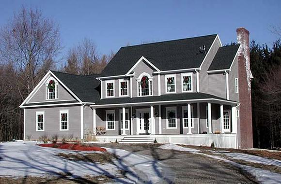 Country House Plan 67215 with 4 Beds, 4 Baths, 3 Car Garage Elevation