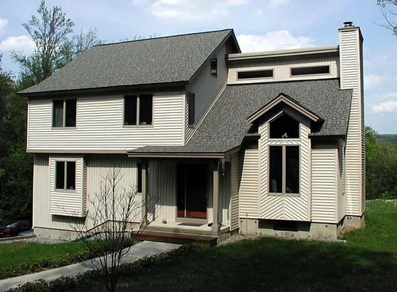 Contemporary House Plan 67260 with 3 Beds, 3 Baths, 2 Car Garage Elevation