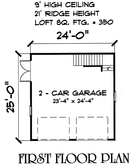 Farmhouse 2 Car Garage Plan 67278 First Level Plan