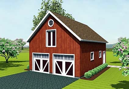 Farmhouse 2 Car Garage Apartment Plan 67279 Elevation
