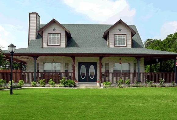 Country House Plan 67668 with 3 Beds, 3 Baths Elevation