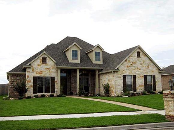 Traditional House Plan 67755 with 4 Beds, 4 Baths, 2 Car Garage Elevation