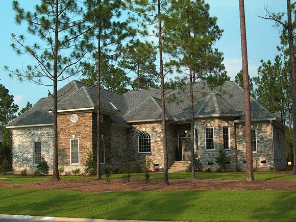 European, One-Story, Victorian House Plan 68136 with 4 Beds, 3 Baths, 3 Car Garage Elevation